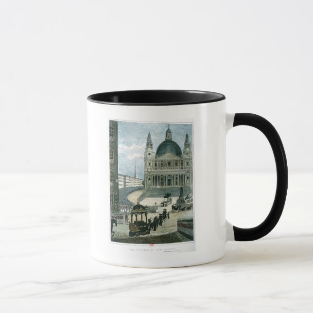 Eine genaue Darstellung des großartigen Begräbnis- Tasse (Rechts)