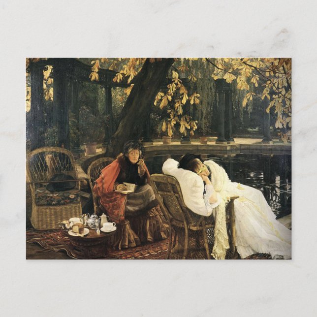 Eine Genesung - James Tissot Postkarte (Vorderseite)