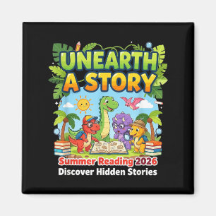 Eine Geschichte ausgraben Dinosaurier Bücher Somme Magnet