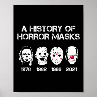 Eine Geschichte des Horrors maskiert Halloween-Fun Poster