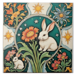 Eine Geschichte von zwei Hares Fliese