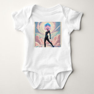 Eine gesichtslose Person mit Maske Baby Strampler