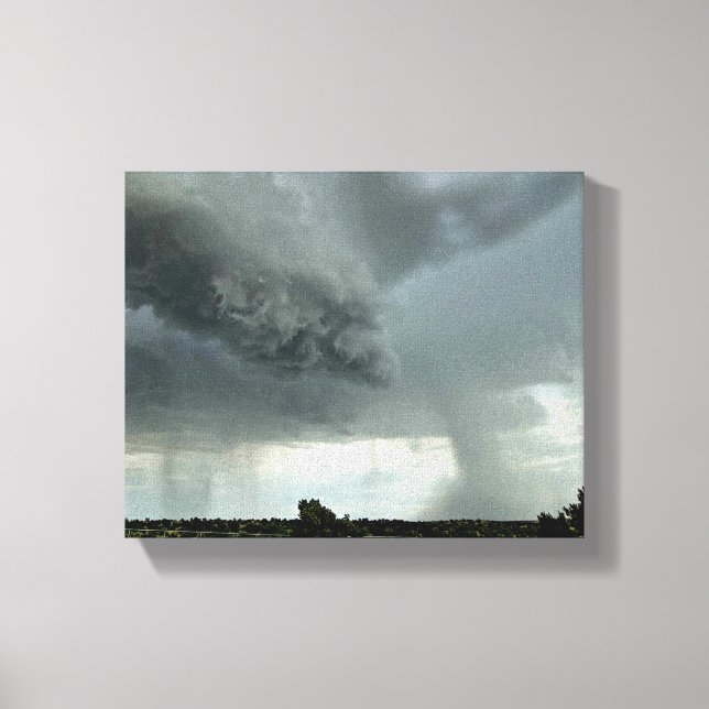 eine Gewitterwolke in der Wüste von Arizona Leinwanddruck (Vorderseite)