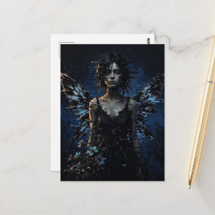 Eine Glitch-Fee Postkarte