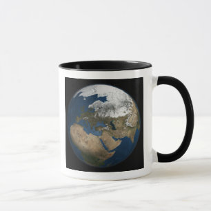 Eine globale Ansicht über Europa und Skandinavien Tasse