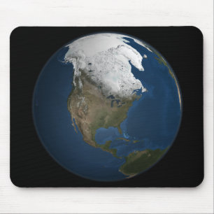 Eine globale Sicht auf Nordamerika Mousepad