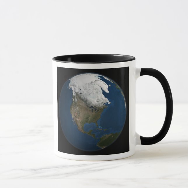 Eine globale Sicht auf Nordamerika Tasse (Rechts)
