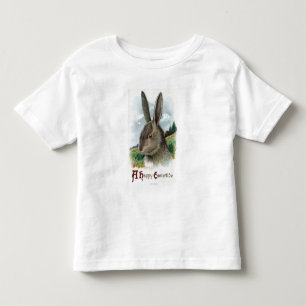 Eine glückliche EastertideGray Kaninchen-Szene Kleinkind T-shirt