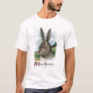Eine glückliche EastertideGray Kaninchen-Szene T-Shirt
