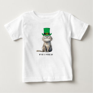 Eine glückliche irische Katze Baby T-shirt