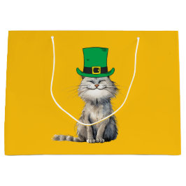 Eine glückliche irische Katze Große Geschenktüte
