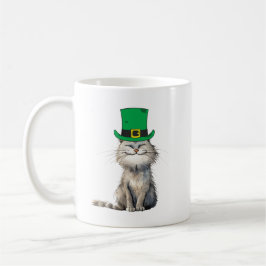 Eine glückliche irische Katze Kaffeetasse