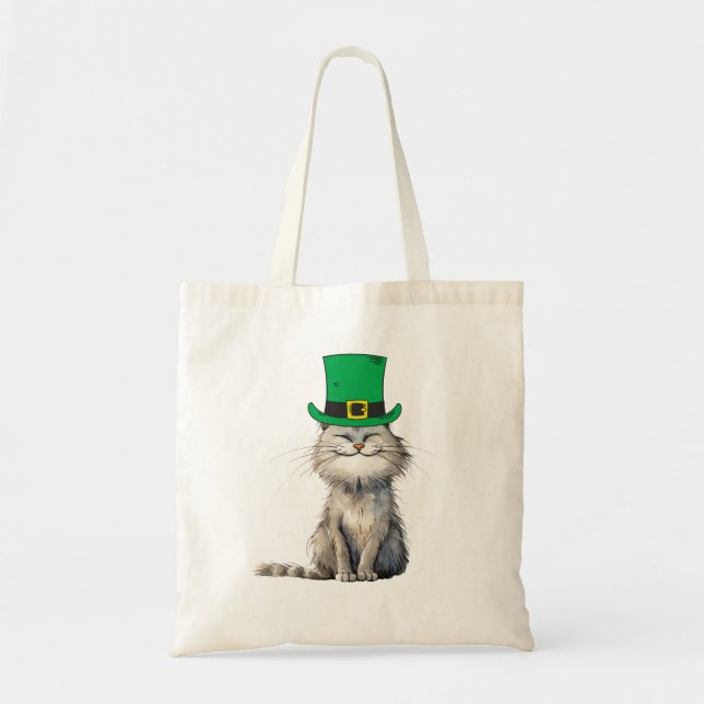 Eine glückliche irische Katze Tragetasche (Vorne)