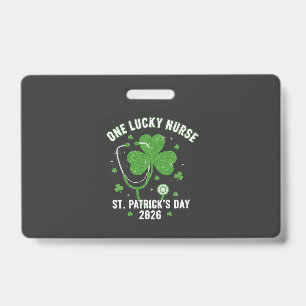 Eine Glückliche Krankenschwester St. Patrick's Day Ausweis