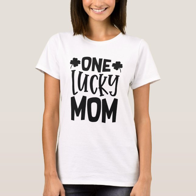 Eine glückliche Mama T-Shirt (Vorderseite)
