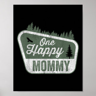 Eine glückliche Mummy passende Familien-Geburtstag Poster
