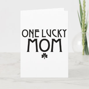 Eine glückliche Mutter am St. Patricks Day Karte