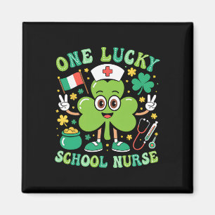Eine glückliche Schulkrankenschwester St Patrick's Magnet