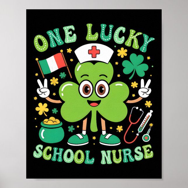 Eine glückliche Schulkrankenschwester St Patrick's Poster (Vorne)