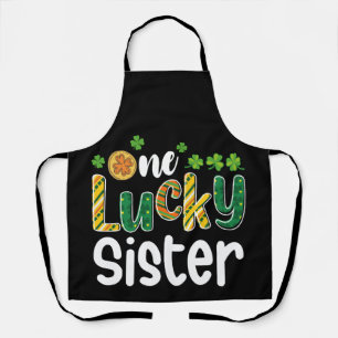 Eine glückliche Schwester passende Familie St. Pat Schürze