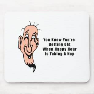 Eine glückliche Stunde für einen alten Mann Mousepad