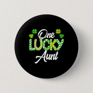Eine glückliche Tante Shamrock Irische Tante St. P Button