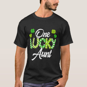 Eine glückliche Tante Shamrock Irische Tante St. P T-Shirt