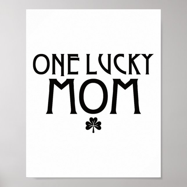 Eine Glücksmutter St Patricks Day  Poster (Vorne)