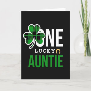 Eine Glückstante Shamrock-Karte Karte