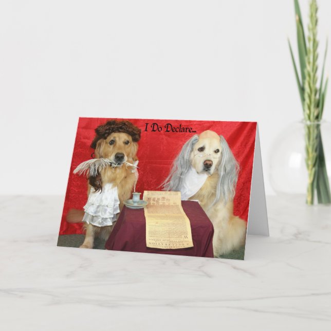 Eine goldene Geburtstagserklärung Karte (Vorderseite)