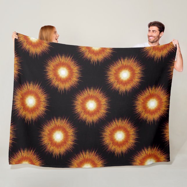 Eine goldene Sonne 1 Fleecedecke (Beispiel)