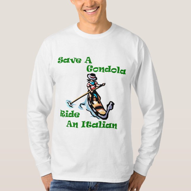 Eine Gondelfahrt auf Italienisch gerettet T-Shirt (Vorderseite)
