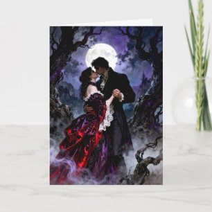Eine Gothic-Romance-Valentinstag Feiertagskarte