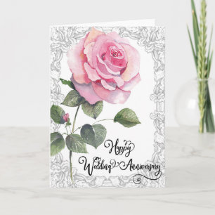Eine Gratulationskarte zum Hochzeitstag Karte