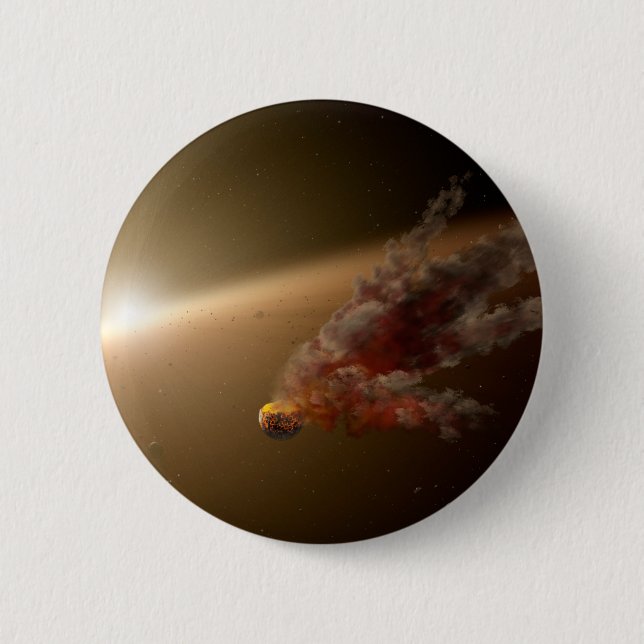 Eine große Eruption um Star Ngc 2547-Id8. Button (Vorderseite)
