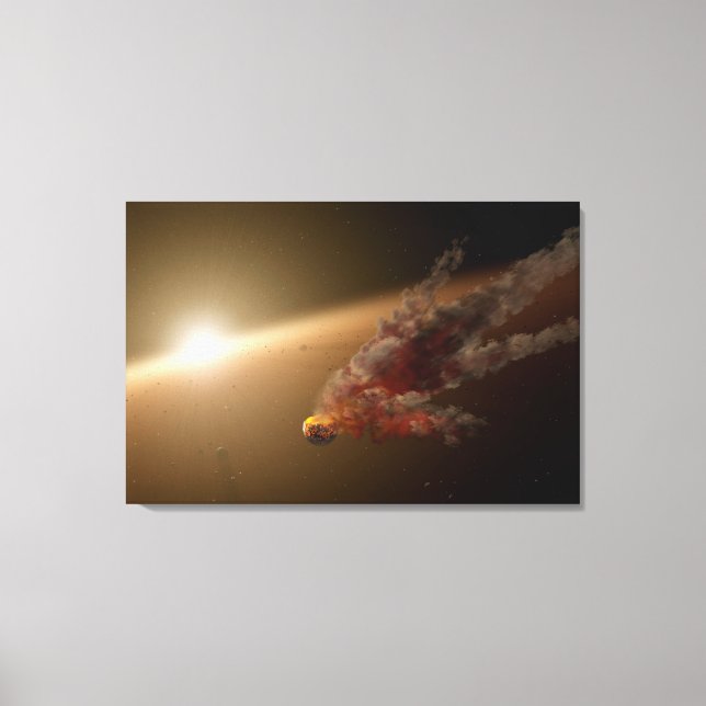 Eine große Eruption um Star Ngc 2547-Id8. Leinwanddruck (Vorderseite)