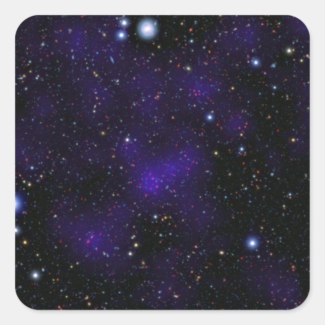 Eine große Galaxiensammlung Quadratischer Aufkleber (Vorderseite)