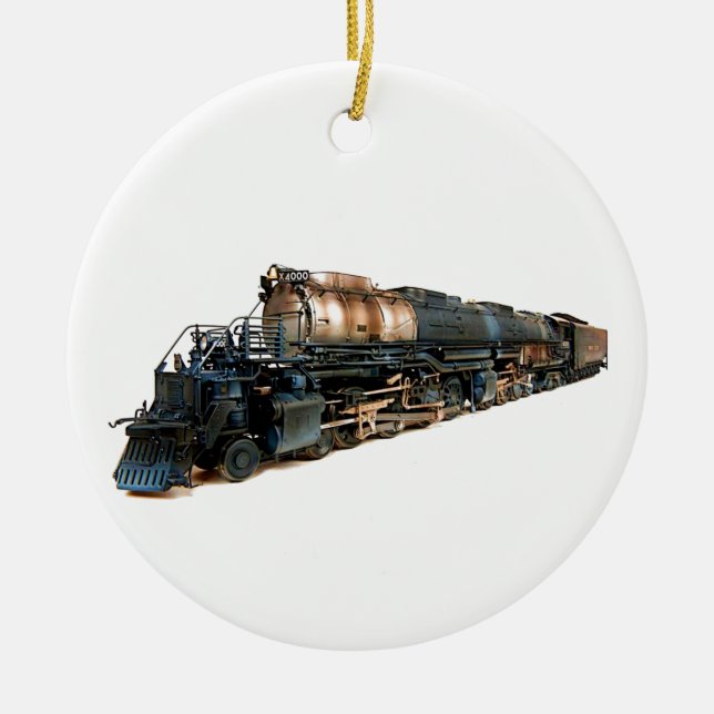 Eine große Jungen-Dampf-Lokomotive Keramikornament (Vorne)