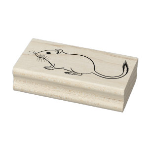 Eine große Ratte Gummistempel