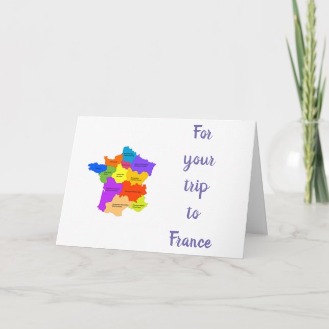 EINE "GROSSE REISE" NACH *FRANKREICH* KARTE (Vorderseite)
