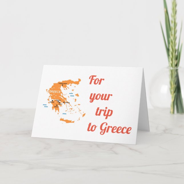 EINE "GROSSE REISE" NACH *GRIECHENLAND* KARTE (Vorderseite)