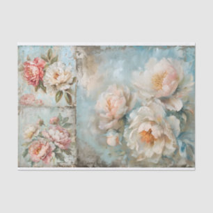 Eine große und zwei kleinere wunderschöne Rose Seidenpapier
