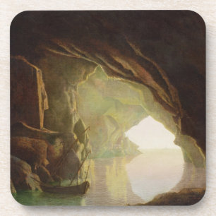 Eine Grotte im Golf von Salerno, Sonnenuntergang, Getränkeuntersetzer