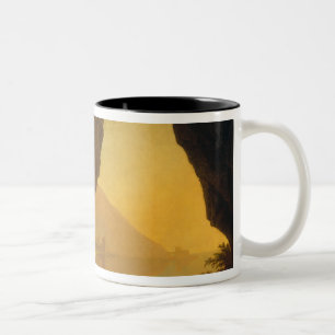 Eine Grotte im Königreich von Neapel Zweifarbige Tasse