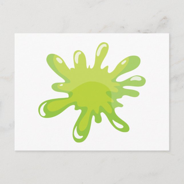 eine grüne Farbe Postkarte (Vorderseite)