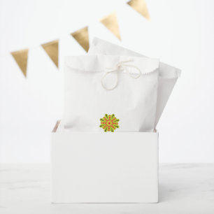 eine grüne und rote Blume mit schwarzen Punkten Geschenktütchen
