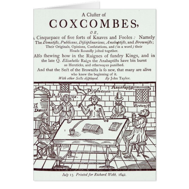 Eine Gruppe von Coxcombes durch John Taylor (Vorne)