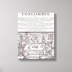 Eine Gruppe von Coxcombes durch John Taylor Leinwanddruck