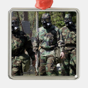 Eine Gruppe von Solar Challenge-Teilnehmern Silbernes Ornament