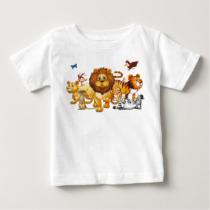 Eine Gruppe wild lebender Tiere Baby T-shirt